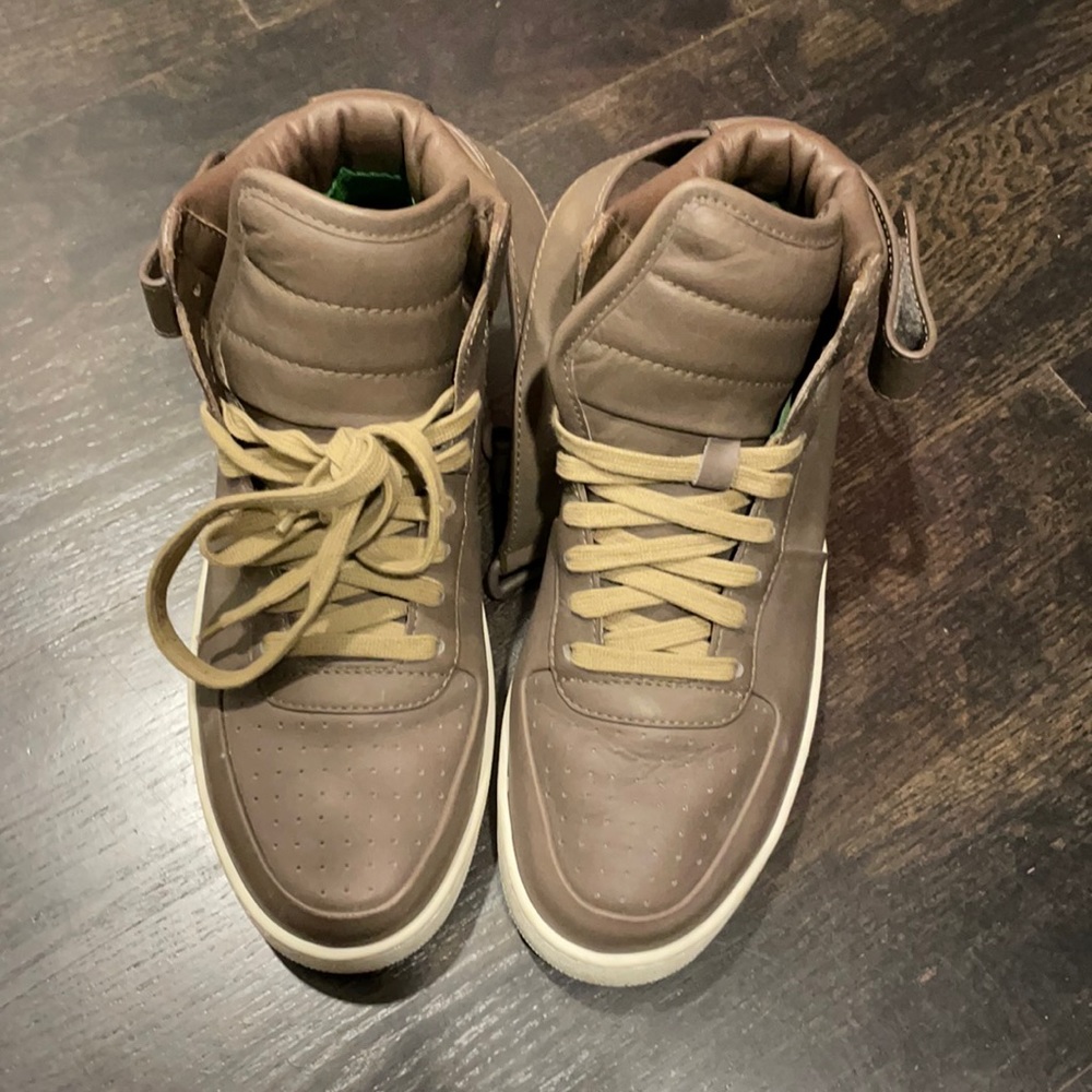 Celine brown leather air force high top womens 39